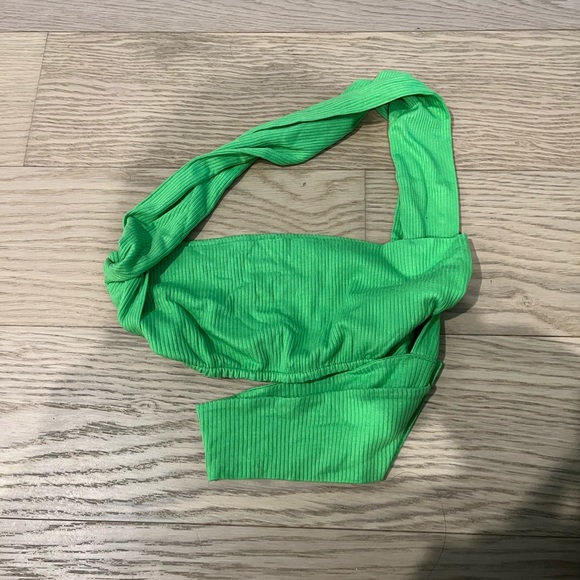 LAMA JOUNI electric green bandage top - Picture 5 of 5
